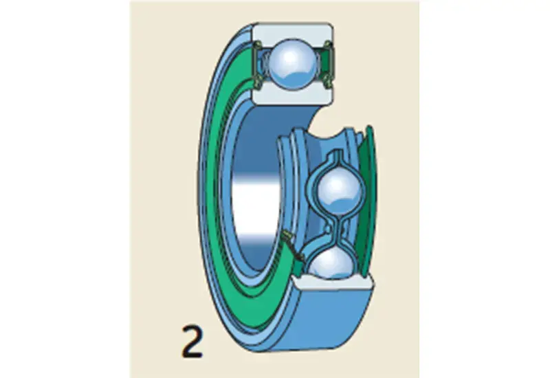 کدهای بیرینگ-بیرینگ شیار عمیق با آببند تماسی