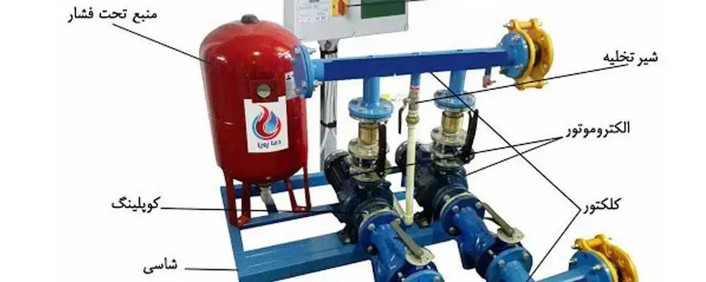ساختار و قطعات تشکیل دهنده یک بوستر پمپ آب