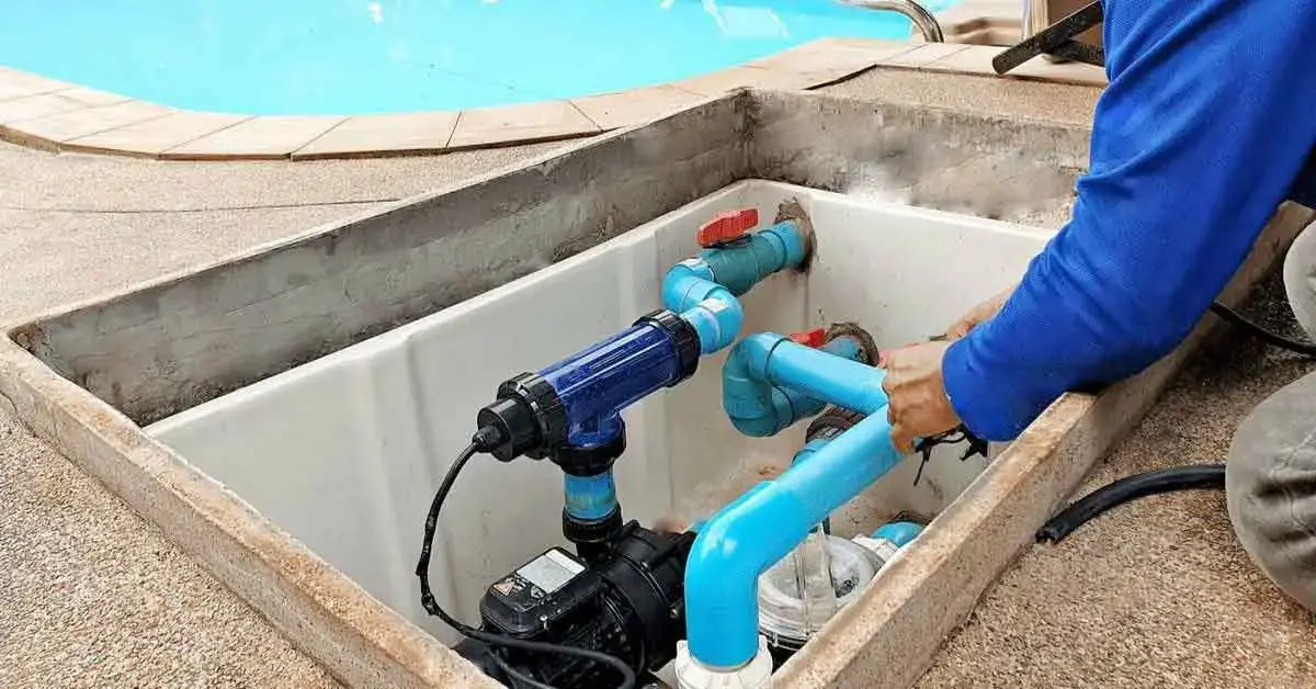 پمپ آب استخر برای به گردش دراوردن آب