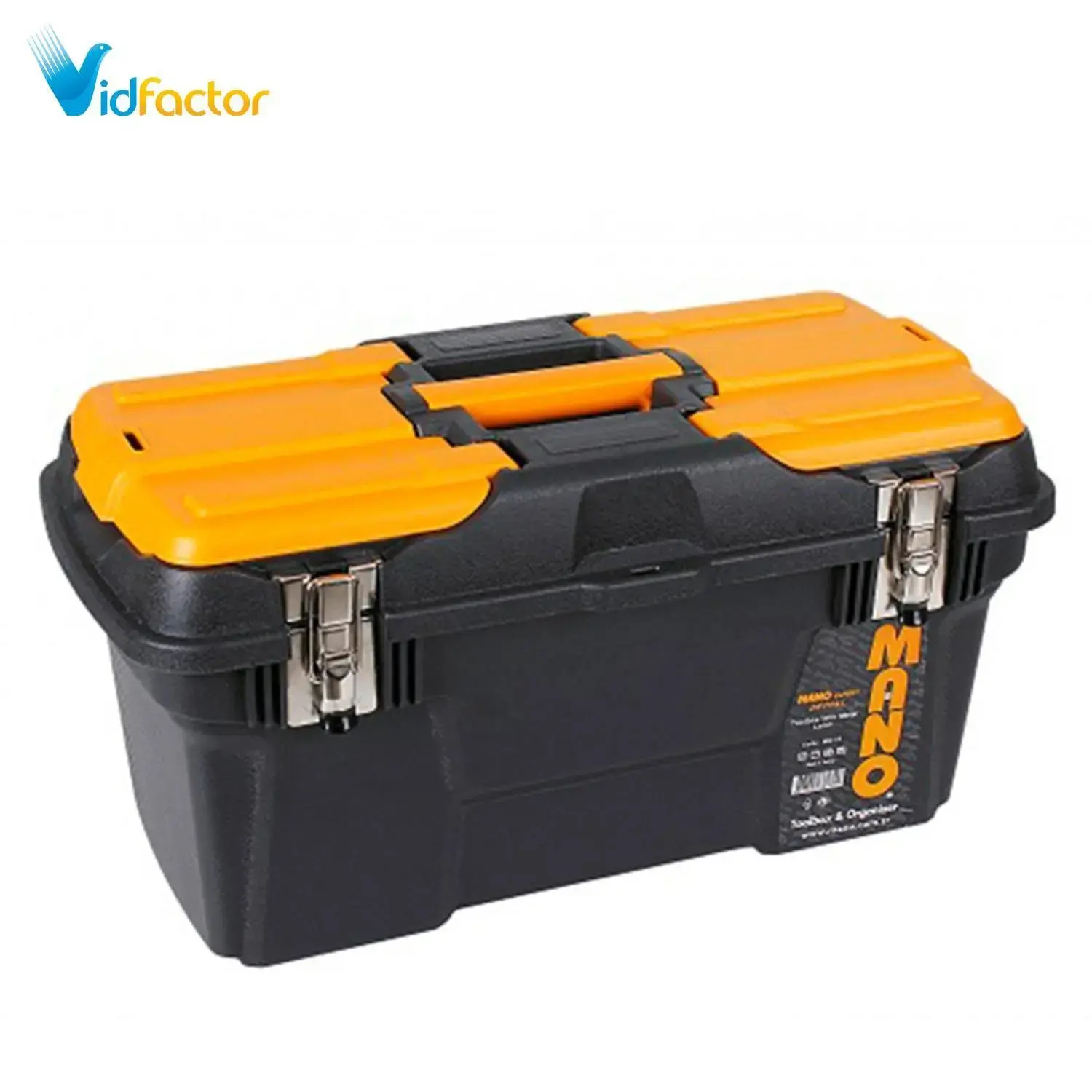 جعبه ابزار با قفل فلزی به همراه اورگانایزر 19 اینچ Mano MG19 