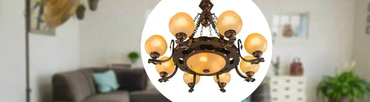 تصویری از لوستر مدل رومی هشت شعله دارکار