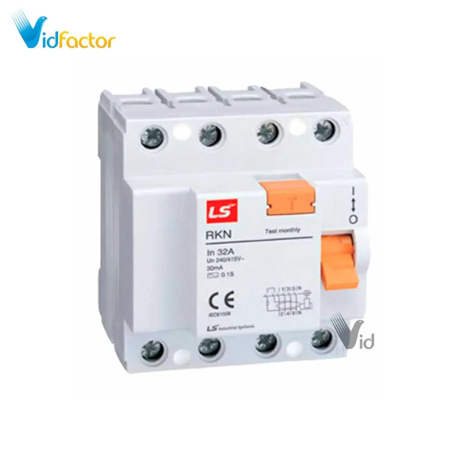 کلید حفاظت جریان نشتی LS مدل RKN 3P+N 40A 300mA