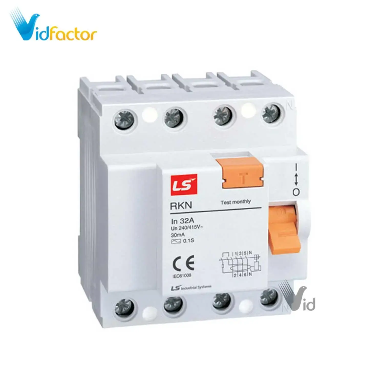 کلید حفاظت جریان نشتی LS مدل RKN 3P+N 63A 300mA