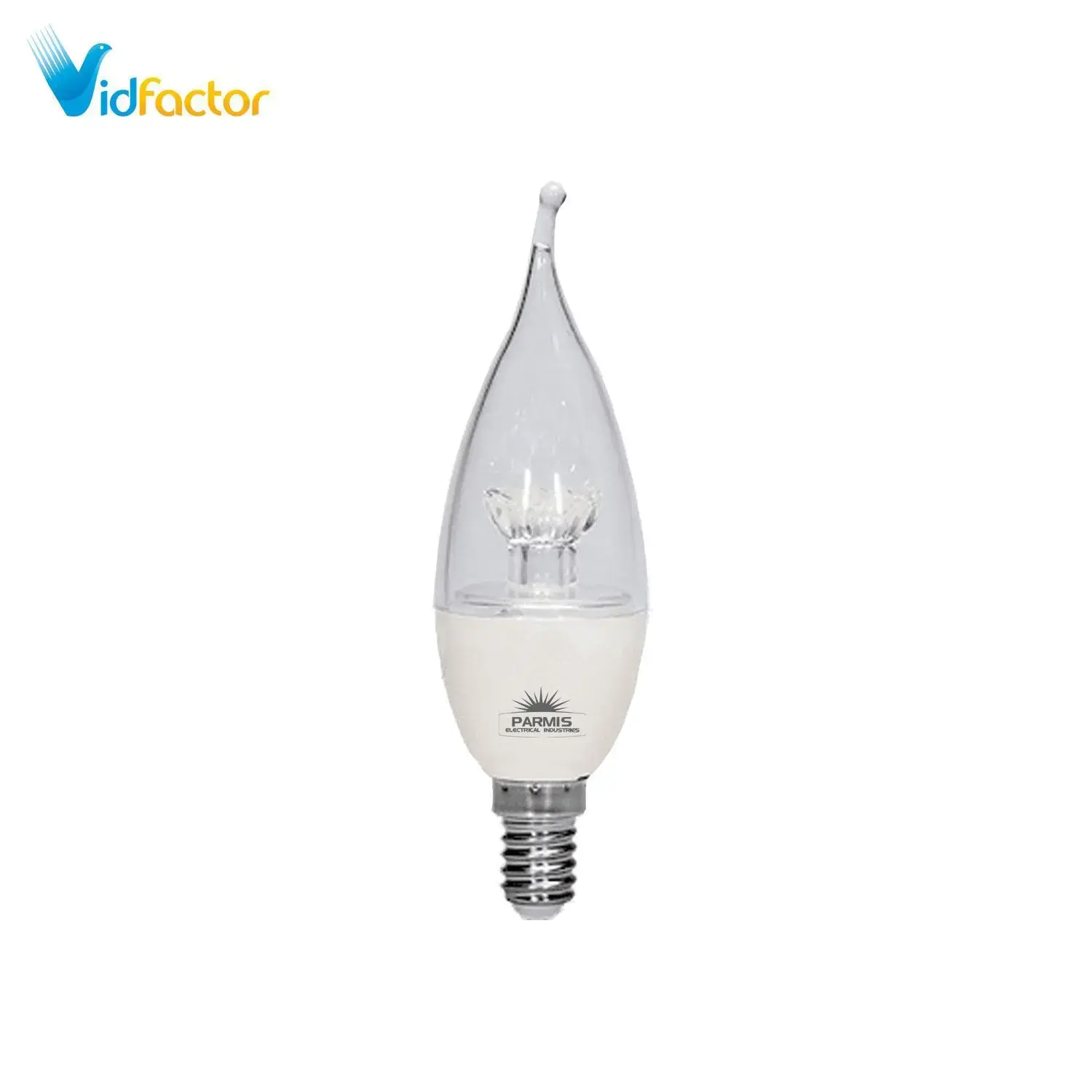 لامپ اشکی شفاف پارمیس مدل LED 8W آفتابی