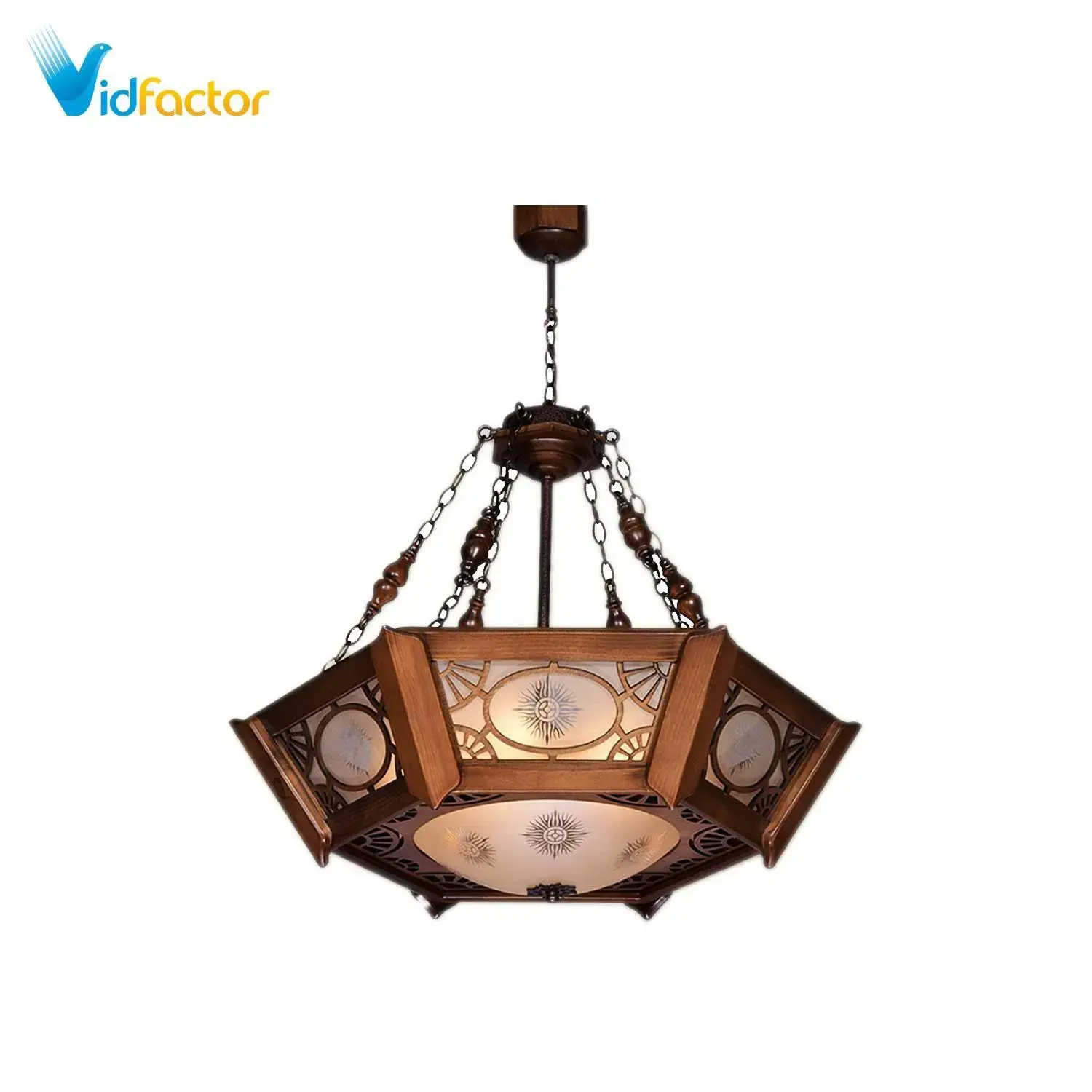 لوستر چوبی مدل ونوس بزرگ دارکار کد 247