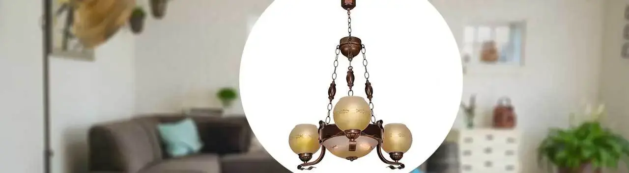 تصویری از لوستر مدل رومی سه شعله دارکار