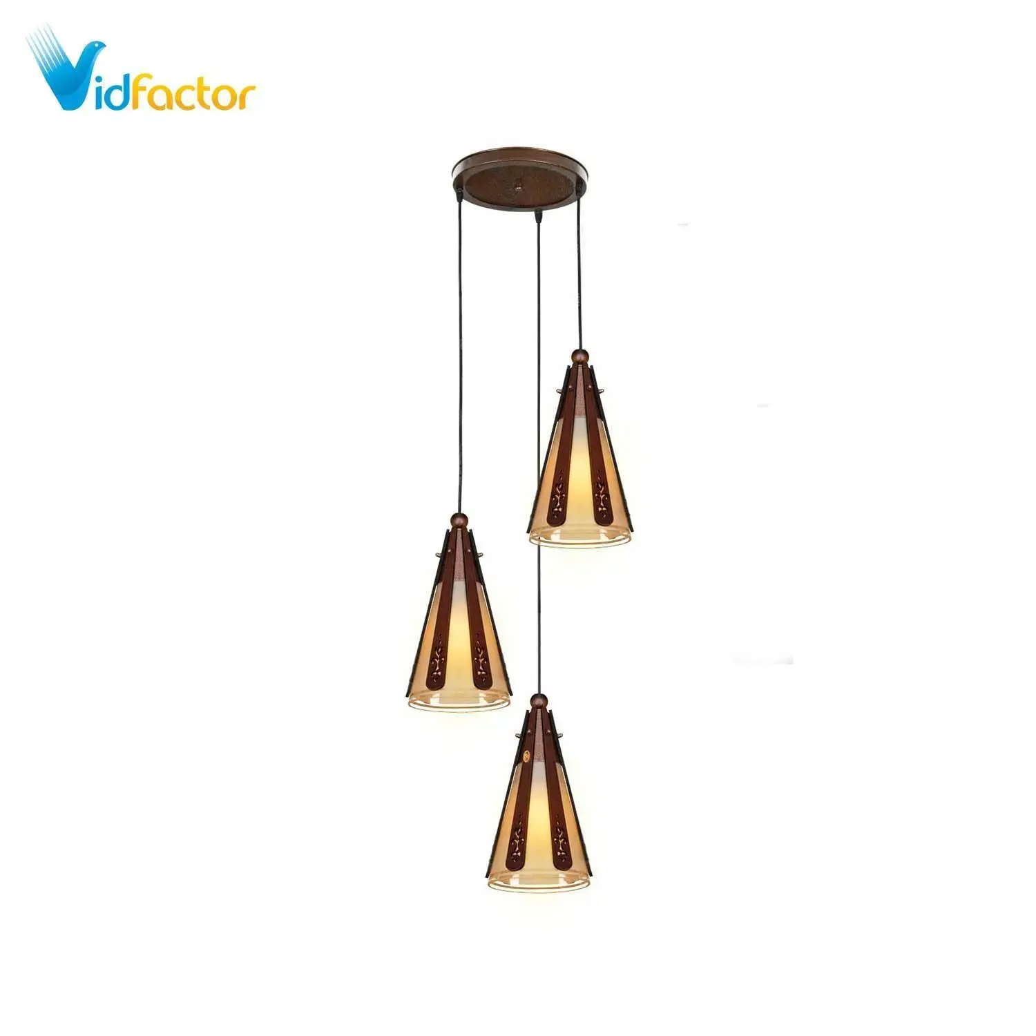 آویز سقفی مدل کلاب سه شعله دارکار کد 96