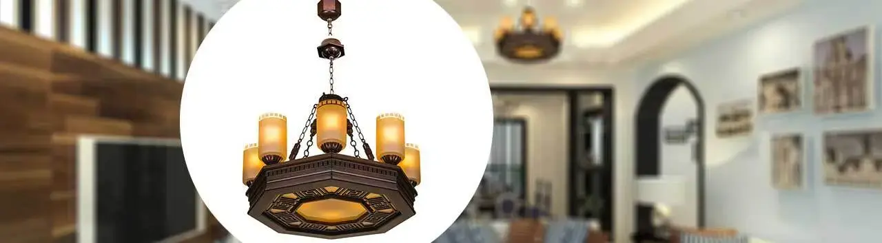 نمای روبرویی از لوستر مدل پرستیژ هشت شعله دارکار