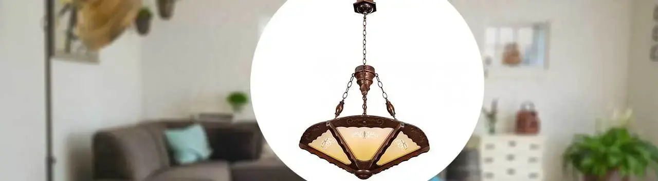 تصویری از لوستر مدل زوبین شش گوش کلاسیک دارکار