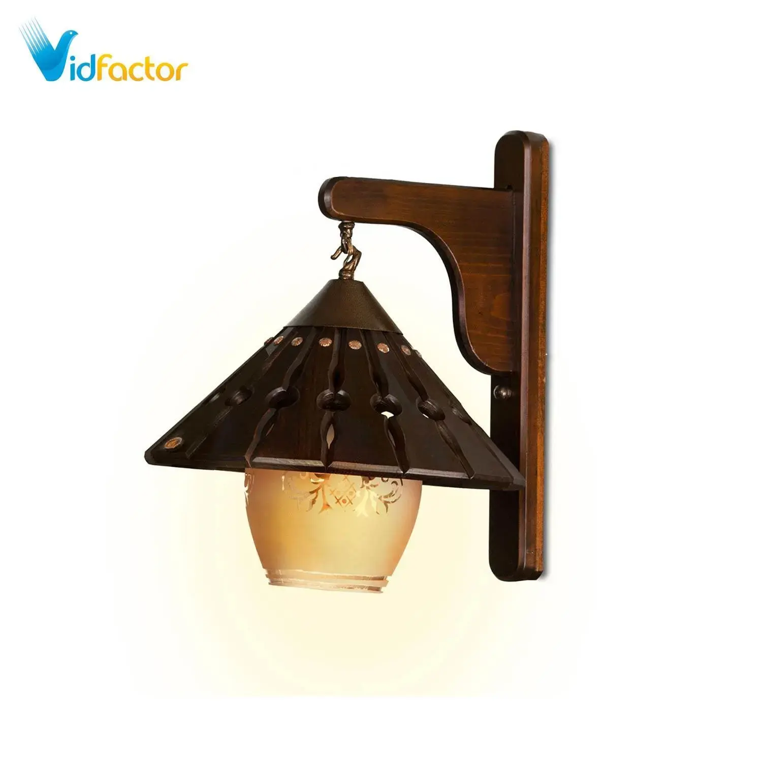 لوستر دیواری مدل کلاه چینی دارکار کد 454