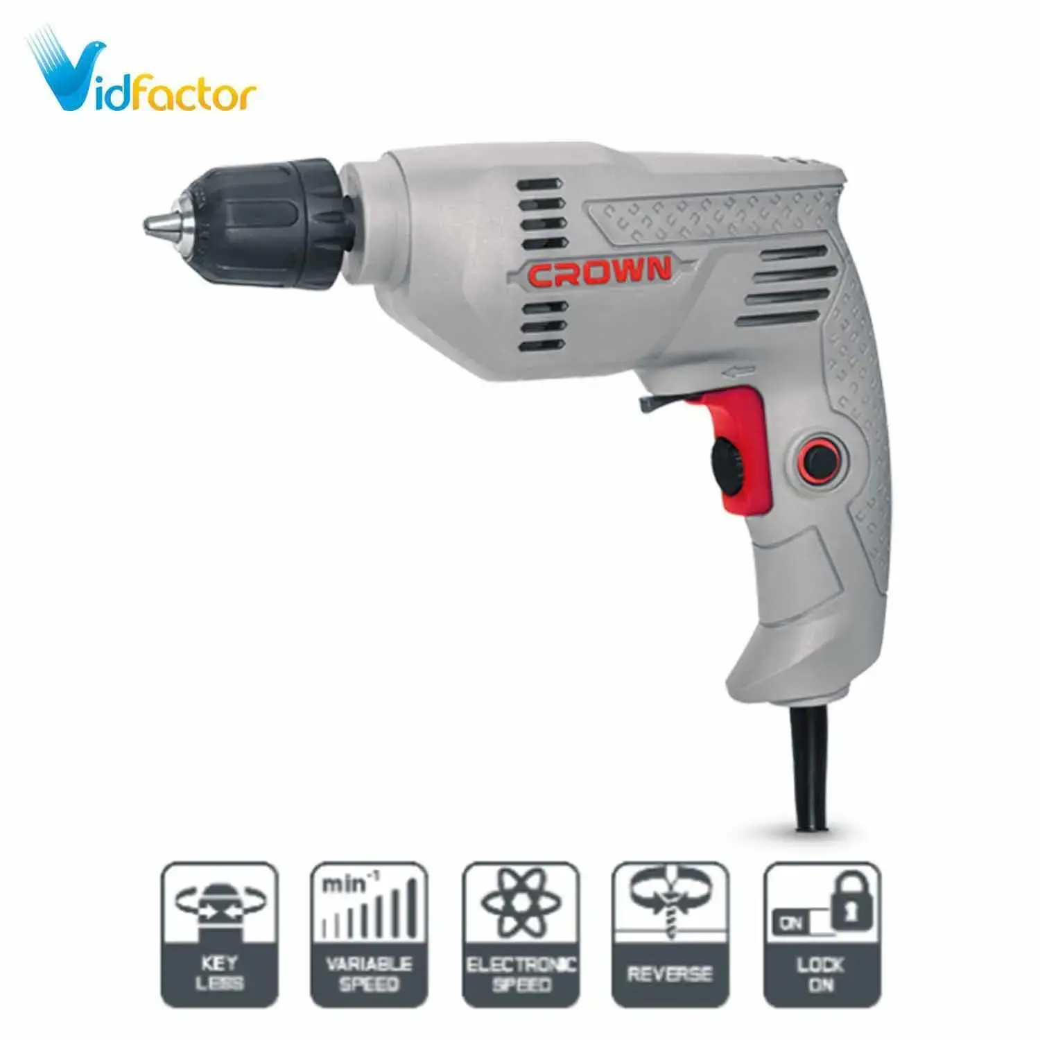 دریل برقی 300 وات  کرون مدل CT10125C