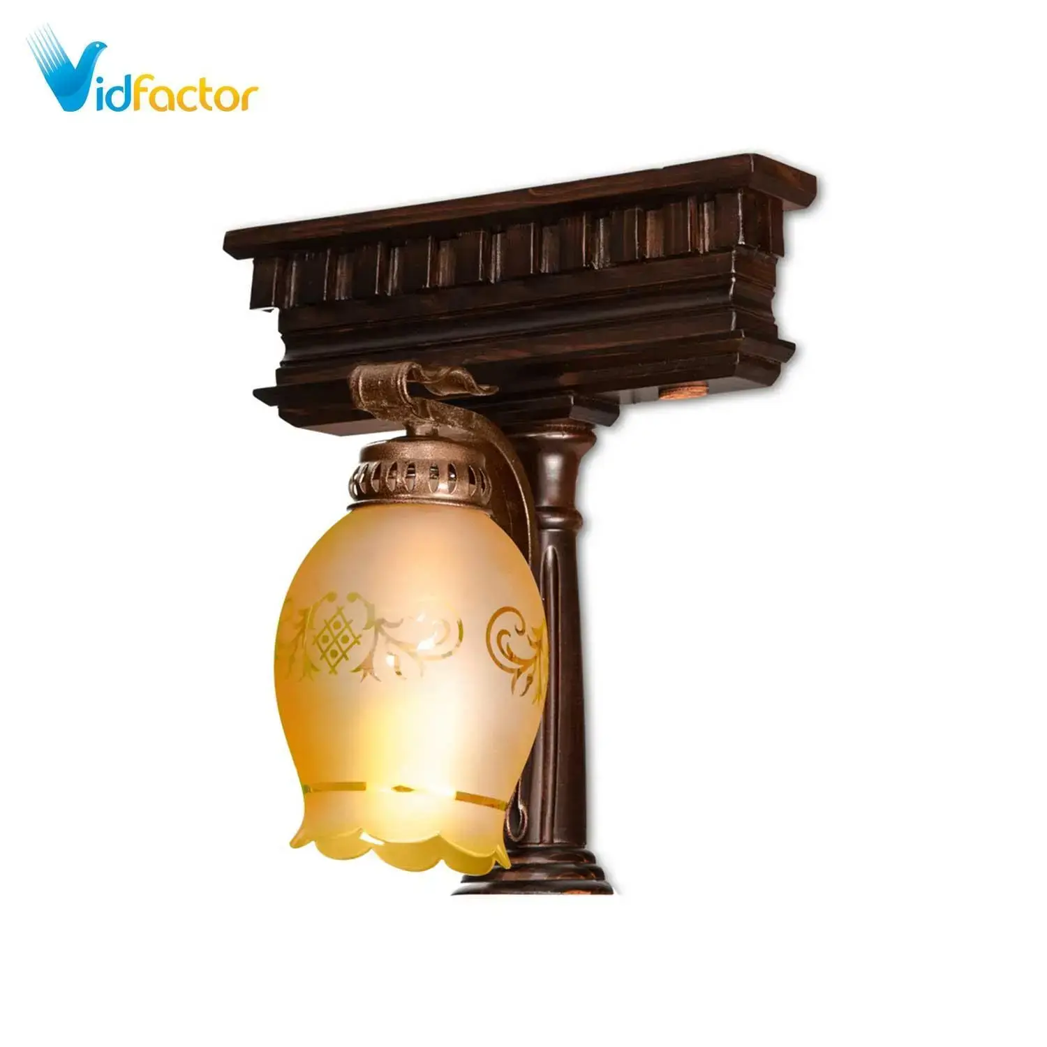 لوستر دیواری مدل تخت جمشید تک شعله دارکار کد 448