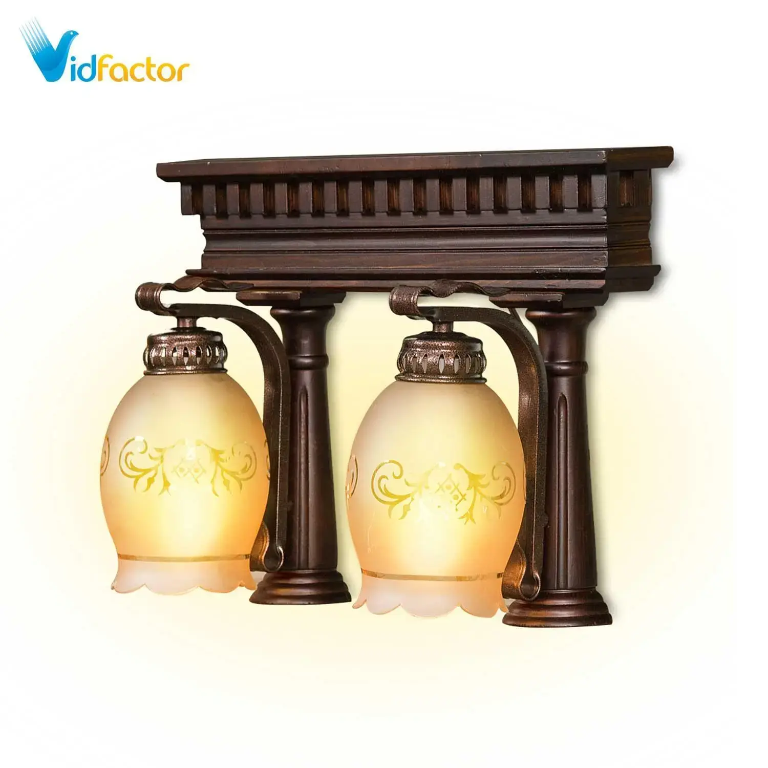لوستر دیواری مدل تخت جمشید دو شعله دارکار کد 450