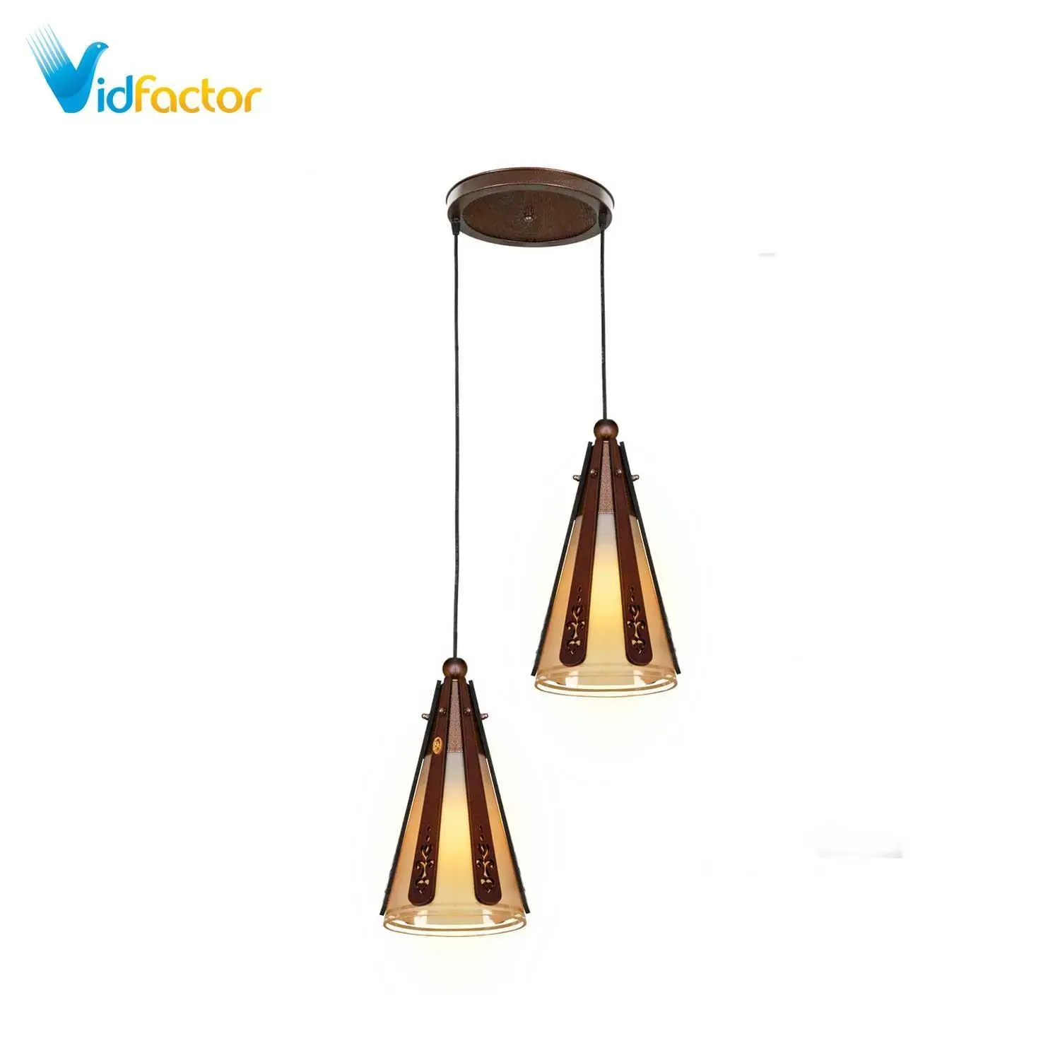 آویز سقفی مدل کلاب دو شعله دارکار کد 92