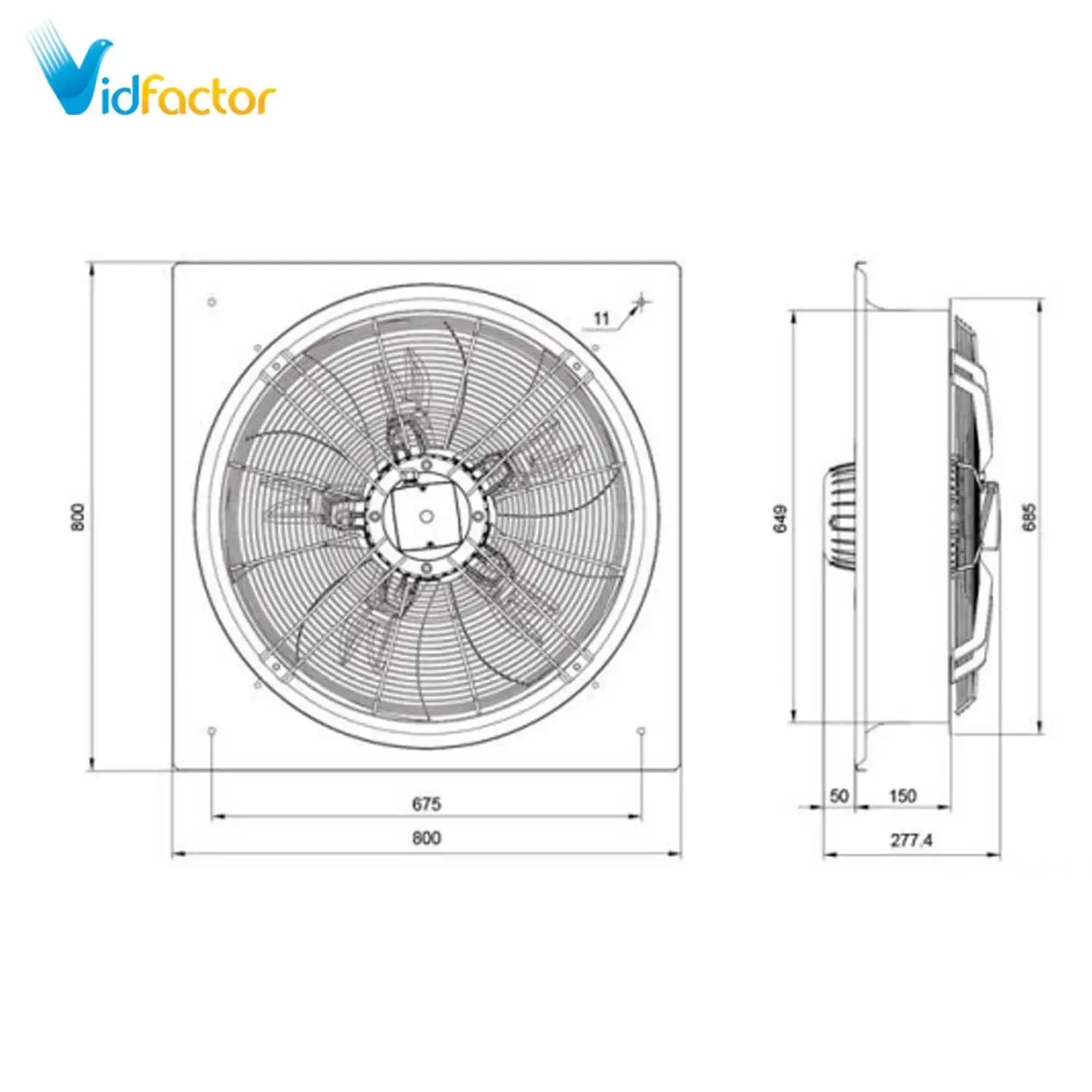 فن آکسیال تاسیساتی 63 سانت یورو ونت دمنده VIB-63R4T3