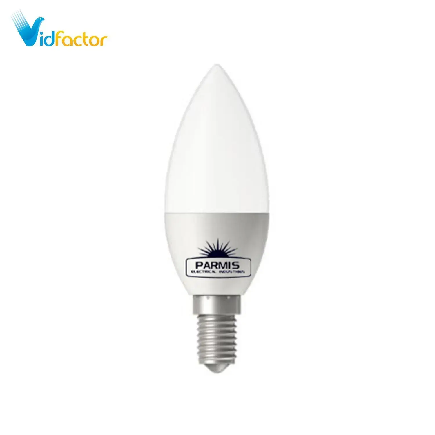 لامپ شمعی مات پارمیس مدل  LED 8W آفتابی
