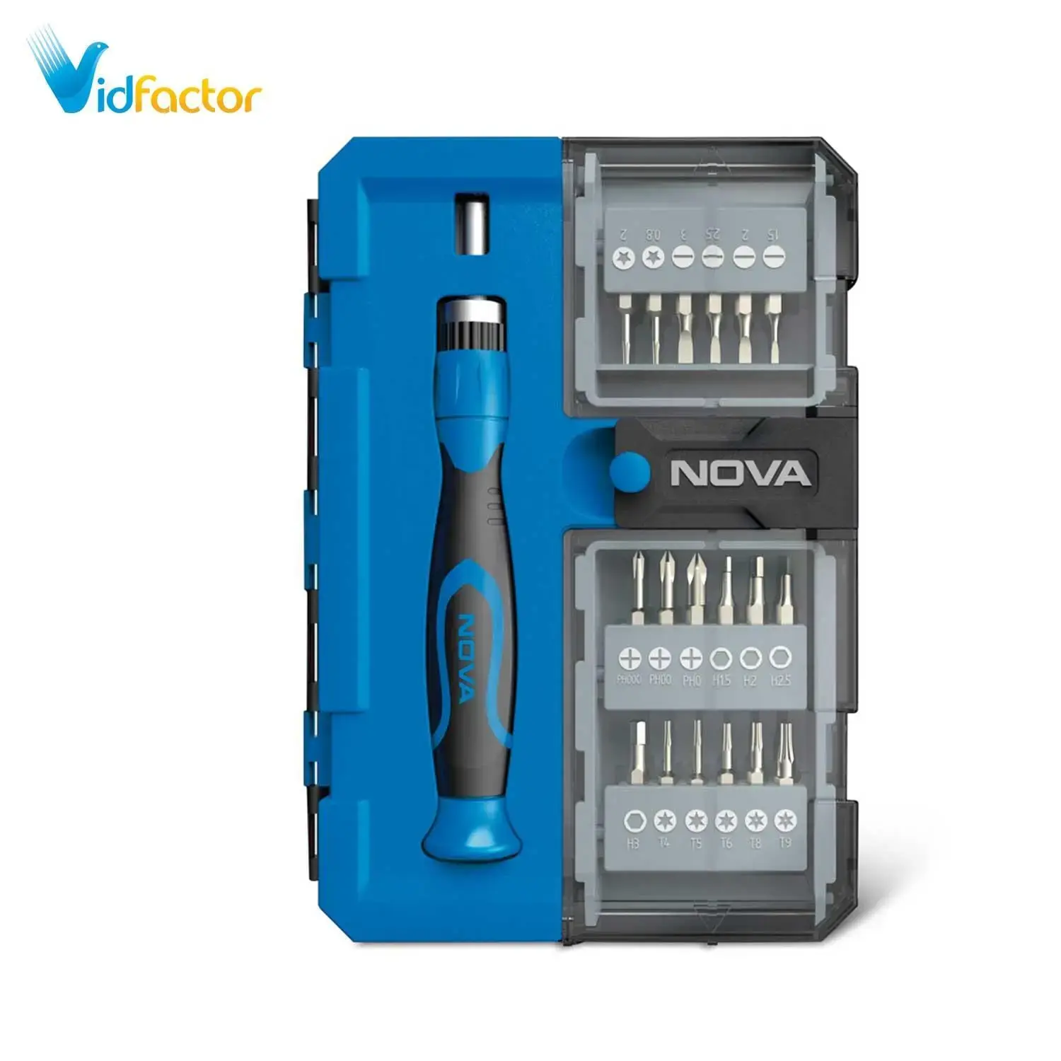 ست پیچ گوشتی ساعتی جغجغه ای نووا 20 پارچه NTS-1327