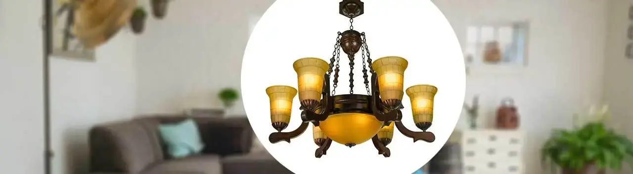 تصویری از لوستر مدل رومینا هشت شعله دارکار