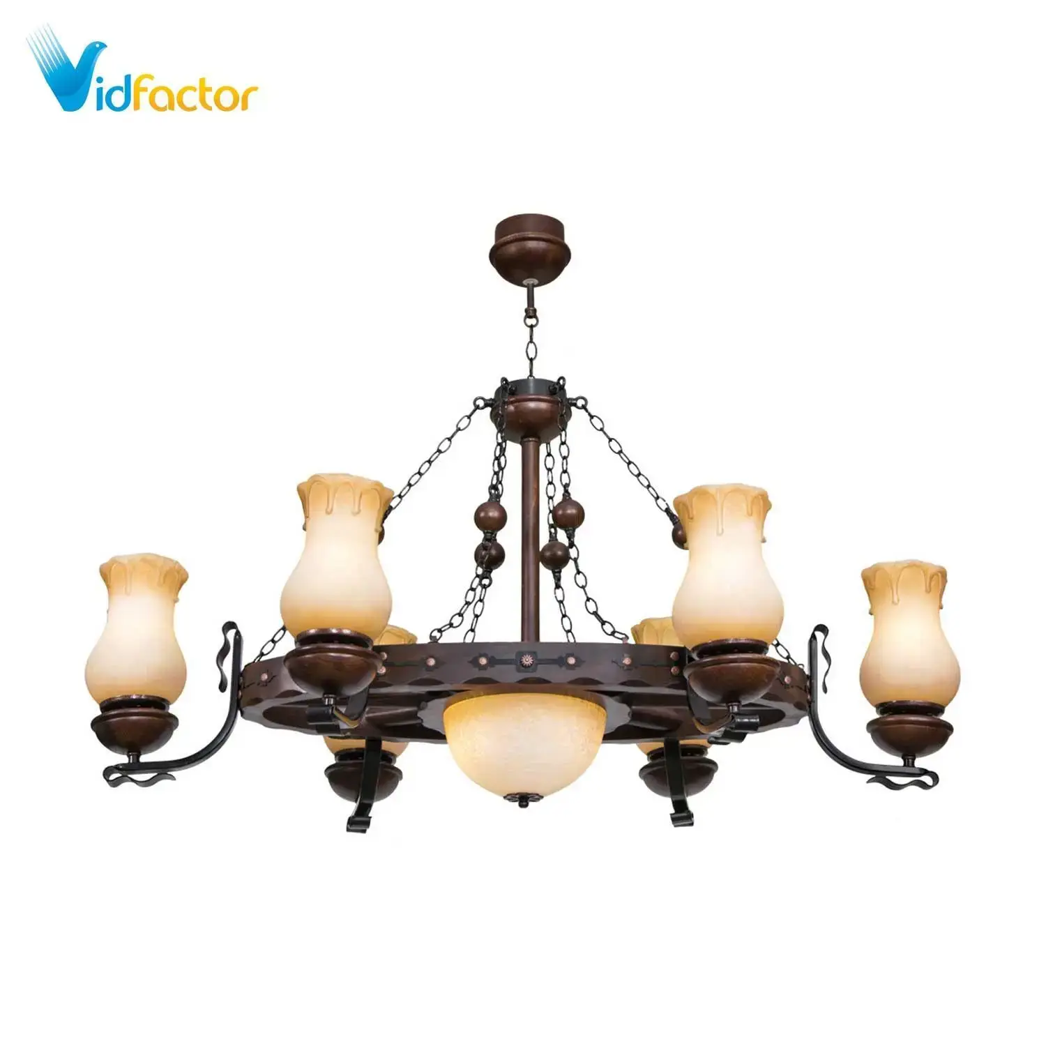 لوستر چوبی مدل تایتانیک دارکار کد 215