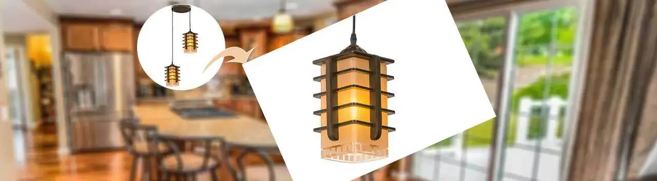 تصویری از آویز سقفی مدل منچستر دو شعله دارکار