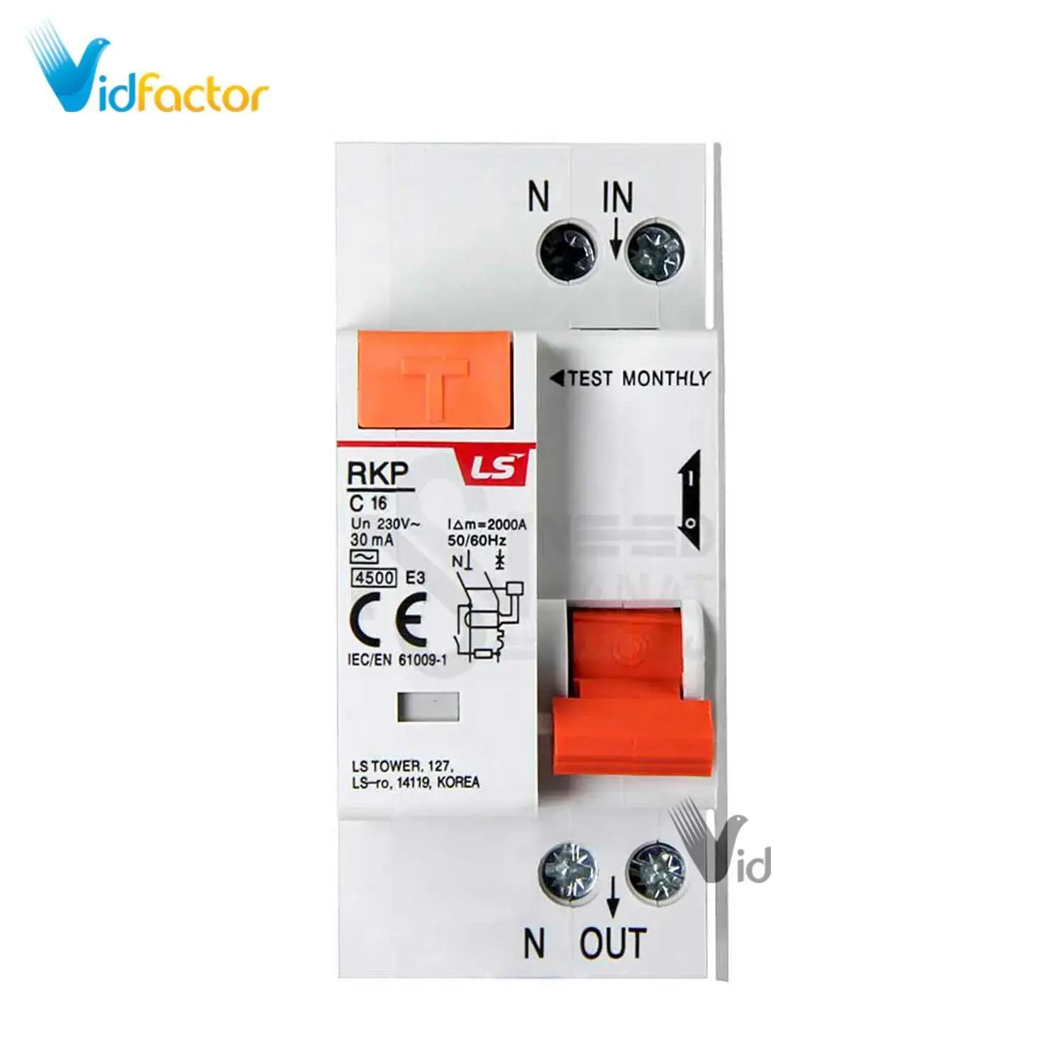 کلید ترکیبی LS مدل RKP 1P+N C16A 30mA 
